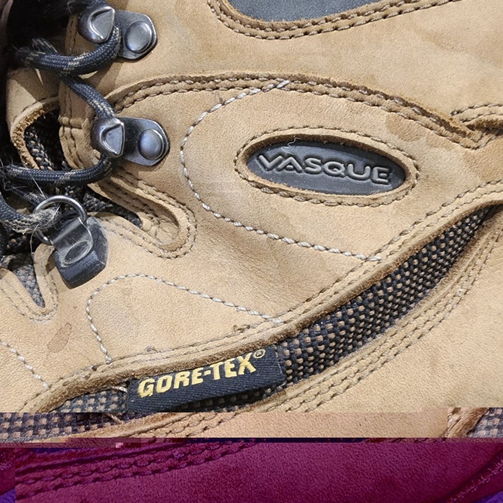 Vasque Gore-Tex Vibram Hiking Boots Men's 12 Wide Brown Leather Trail Backpackin - Picture 11 of 11